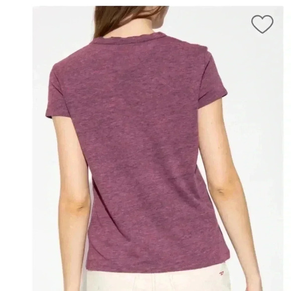 NWT Zadig & Voltaire ‘WALK’ Amour PRINTED T-SHIRT Framboise Pink M - Picture 4 of 7